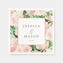 シャビー シック ウェディング ナプキン カクテル ナプキン