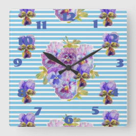 シャビー シック ティール ローズ ローズ アート レディース ルーム クロック