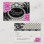 シャビー·シック·バラズ·ネイルサロンギフト券 割引カード (正面/裏面)