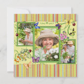 シャビー·シック·フォト·バースデー·パーティーの招待 招待状 (正面)