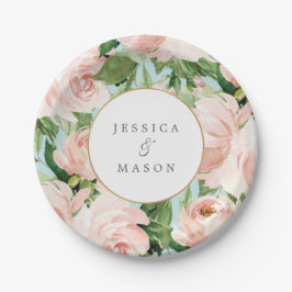 シャビー シック ブライダル シャワー ペーパー プレート