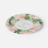 シャビー シック ブライダル シャワー ペーパー プレート (アングル)