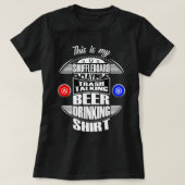 シャフおもしろいル遊ボードのビール飲みGi Tシャツ (デザイン正面)