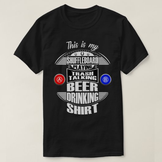 シャフおもしろいル遊ボードのビール飲みGi Tシャツ (デザイン正面)