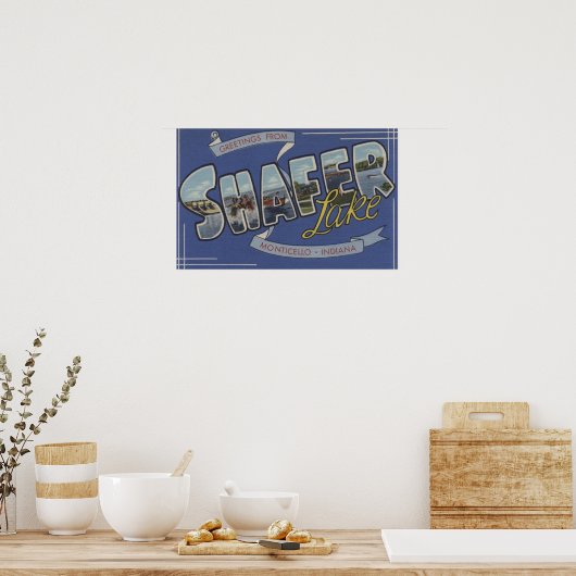 シャファー湖 – ラージレターシーン ポスター (キッチン)