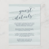 シャフォン ウォーターカラー ゲスト詳細カード | シー エンクロージャーカード (正面)