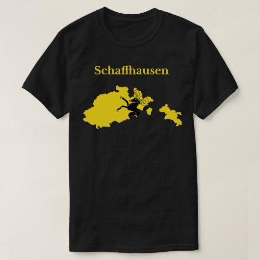 シャフハウゼンカントンデザインスイス Tシャツ (デザイン正面)
