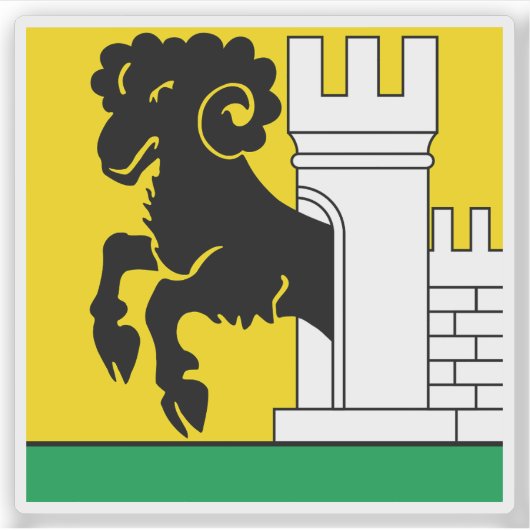 シャフハウゼン国旗 シール (正面)