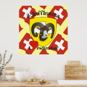 シャフハウゼン – シュウィズ – スイス – Svizzera Poster ポスター (キッチン)