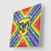 シャフハウゼン – シュウィズ – スイス – Svizzera Uhr スクエア壁時計 (傾斜)