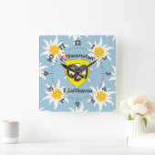 シャフハウゼン – シュウィズ – スイス – Svizzera Uhr スクエア壁時計 (ホーム)