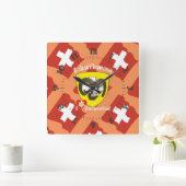 シャフハウゼン – シュウィズ – スイス – Svizzera Uhr スクエア壁時計 (ホーム)