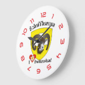 シャフハウゼン – シュウィズ – スイス – Svizzera Uhr ラージ壁時計 (傾斜)