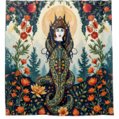 シャフマラン神話シャワーカーテン – 神秘的 シャワーカーテン (正面)