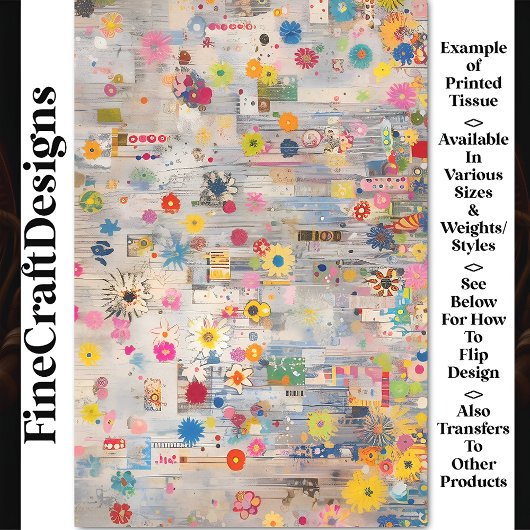 シャブお洒落ビーシックレトロコラージュBP6Bデコページ 薄葉紙