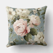 シャブかわいらしビーシックな花フローラ クッション (裏面)