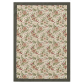 シャブエレガントビーシックで繊細なフローラ刺繍 テーブルクロス (正面)