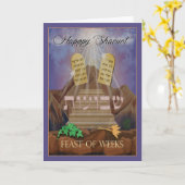 シャブオート・ウィークスの祭りの絵 カード (黄色い花)