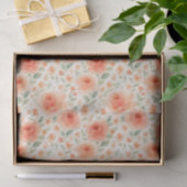 シャブスタイリッシュフランスのビーなシックなフローラアートパターン 薄葉紙 (ギフト)