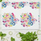 シャブーカラフルトお祝い キッチンタオル (折り畳み)