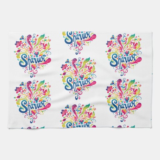 シャブーカラフルトお祝い キッチンタオル (横)