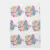 シャブーカラフルトお祝い キッチンタオル (縦)