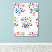 シャブーカラフルトお祝い キャンバスプリント (インサイチュ (ウッドフロア))