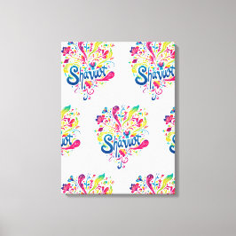 シャブーカラフルトお祝い キャンバスプリント