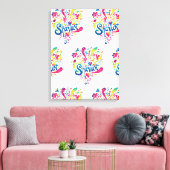 シャブーカラフルトお祝い キャンバスプリント (インサイチュ (リビング))