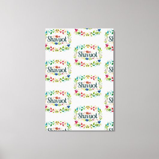 シャブーカラフルト – シャブーフェスティバルお祝い キャンバスプリント (正面)