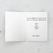 シャブートお祝いおもしろい挨拶（花付き） 招待状 (内部)