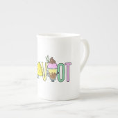 シャブー – シャブー、アイスクリームパーティー、チーズケーキ ボーンチャイナマグカップ (正面右)