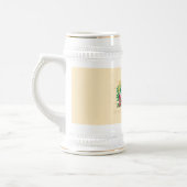 シャブー。ハッピーシャブオットヘブライ文字ユダヤ祭 ビールジョッキ (左)