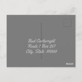 シャプスを着たカウボーイヴィンテージ ポストカード (裏面)