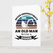 シャベルおじさん 面白ギフト パパ カード (黄色い花)