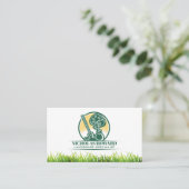 シャベルと植樹 | 野生の草 名刺 (スタンド正面)