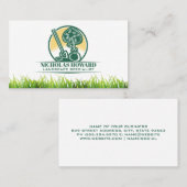 シャベルと植樹 | 野生の草 名刺 (正面/裏面)