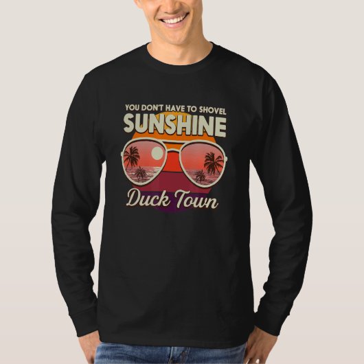 シャベルサンシャインダックタウンビーチ Tシャツ (正面)