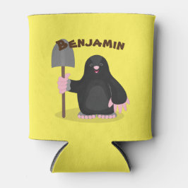 シャベル漫画と可愛いハッピーモル 缶クーラー