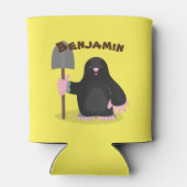 シャベル漫画と可愛いハッピーモル 缶クーラー (裏面)