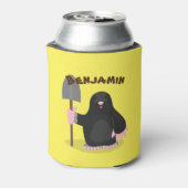 シャベル漫画と可愛いハッピーモル 缶クーラー (缶裏面)