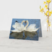 シャペロンスワンハートラブ カード (黄色い花)