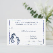 シャボリクモウォーターカラービーチタツノオトシゴオーシャン 出欠カード (スタンド正面)