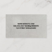 シャボン玉で浴槽を洗う 名刺 (裏面)