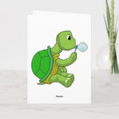 シャボン玉のカメ カード (裏面)