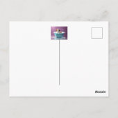 シャボン玉のバスタブの中のかわいい子犬 ポストカード (裏面)