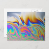 シャボン玉のマクロ写真 ポストカード (正面/裏面)