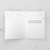 シャボン玉の可愛い女の子ハッピーバースデーカード シーズンカード (内部)