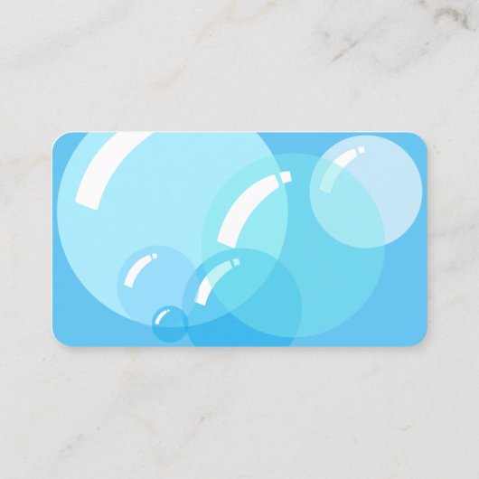 シャボン玉の洗浄 名刺 (裏面)