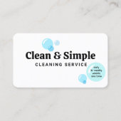 シャボン玉の洗浄 名刺 (正面)